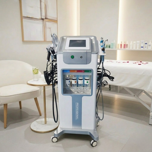 LOTUS 10-in-1 Hydra Facial Machine | Advanced Professional Skin Rejuvenation System | Deep Cleansing, Hydration & Anti-Ageing Device