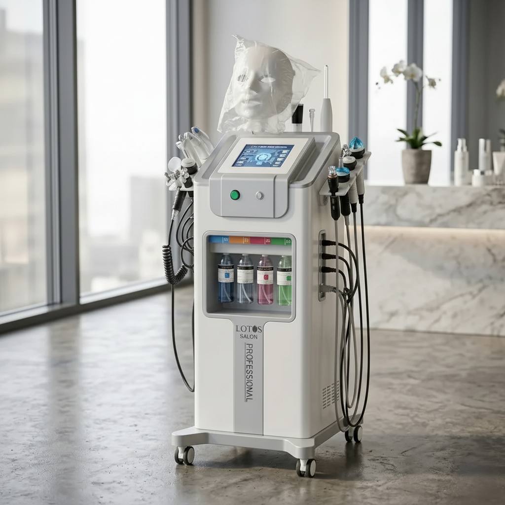 LOTUS 11-in-1 Hydra Facial Machine | Advanced Professional Skin Rejuvenation System | Deep Cleansing, Hydration & Anti-Ageing Device