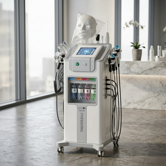 LOTUS 11-in-1 Hydra Facial Machine | Advanced Professional Skin Rejuvenation System | Deep Cleansing, Hydration & Anti-Ageing Device