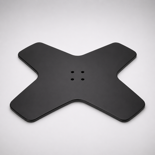 LOTUS Salon Chair Base Heavy Duty Metal Plate Replacement for Hydraulic Salon Chairs Durable Finish (Pack of 2)
