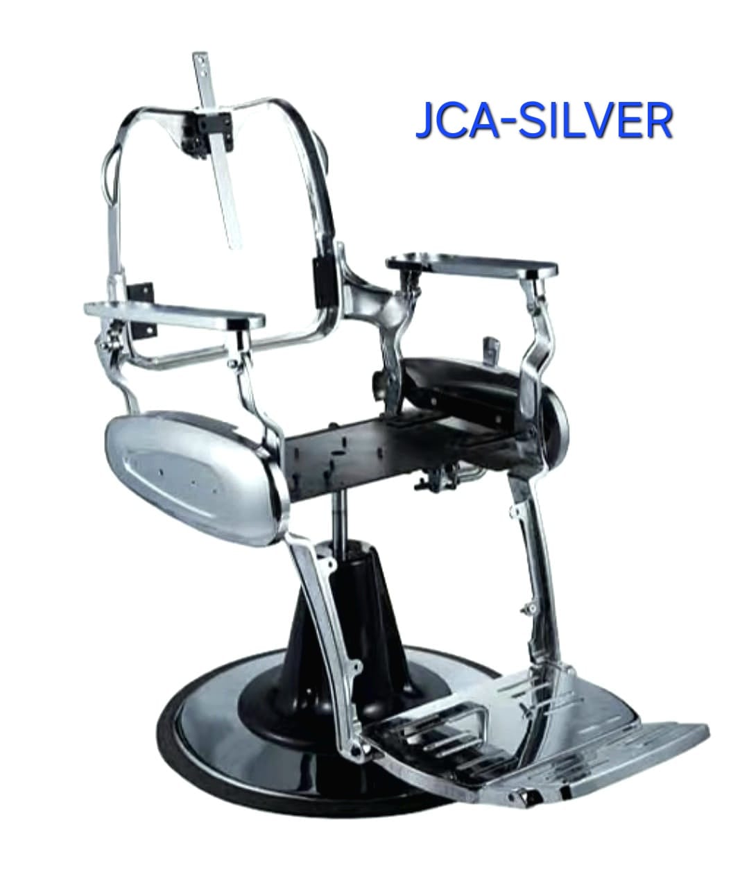 LOTUS SALON Premium Jaguar Professional Barber Chair Assembly with Hydraulic Pump, Round Base, Arm Supports & Wide Footrest for Salon and Barbershop (Pack of 2)