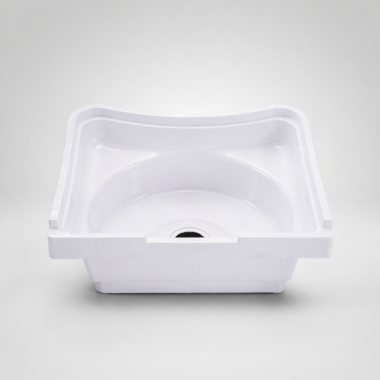 Ceramic Shampoo Basin Lotus Heavy Duty Salon Sink Bowl for Hair Wash Backwash Unit Deep Design Durable Gloss Finish (Pack of 10)