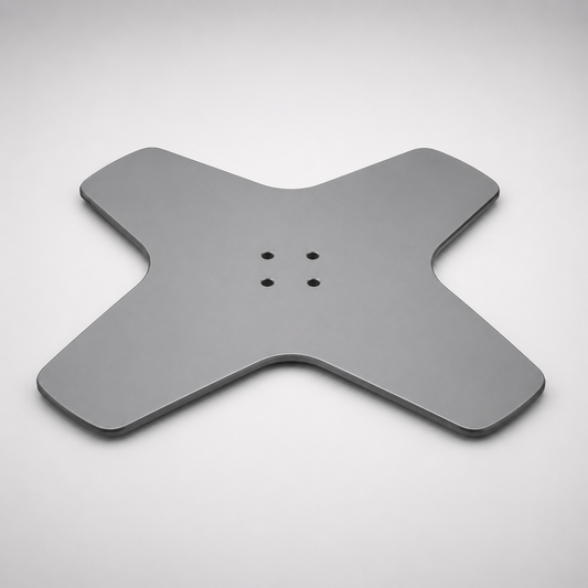 LOTUS Salon Chair Base Heavy Duty Metal Plate Replacement for Hydraulic Salon Chairs Durable Finish (Pack of 2)