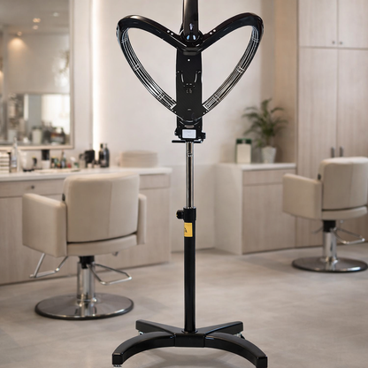 LOTUS Salon Hair Dryer Stand Professional Adjustable Temperature Halo Dryer Machine with Wheels for Salons Hair Styling & Fast Drying Equipment