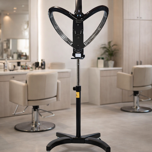 LOTUS Salon Hair Dryer Stand Professional Adjustable Temperature Halo Dryer Machine with Wheels for Salons Hair Styling & Fast Drying Equipment