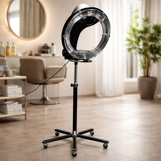 LOTUS UFO Hair Processor Salon Infrared Dryer Machine for Hair Treatment, Coloring, Perm Accelerator with Adjustable Stand & 360 Heat System