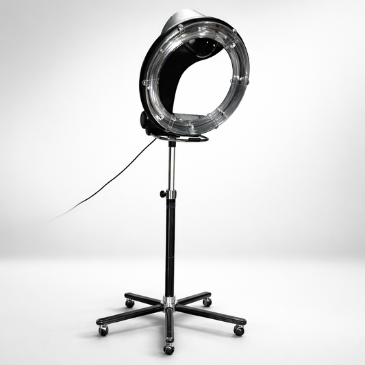 LOTUS UFO Hair Processor Salon Infrared Dryer Machine for Hair Treatment, Coloring, Perm Accelerator with Adjustable Stand & 360 Heat System