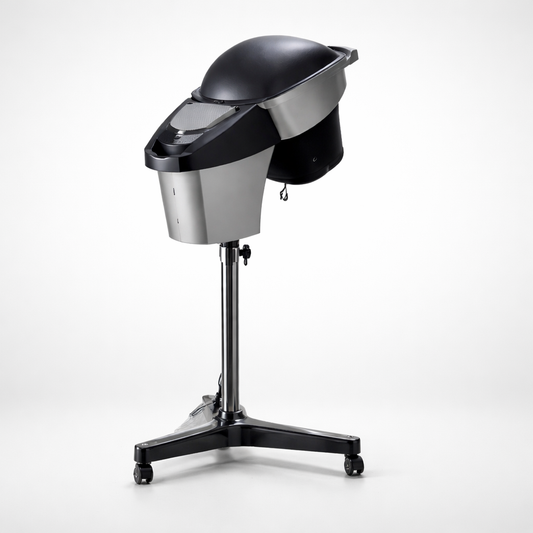 LOTUS Hair Steamer Machine for Salon – Professional Hair Spa Equipment with Adjustable Height, Steam Therapy Hood, Timer Control & Smooth Wheels