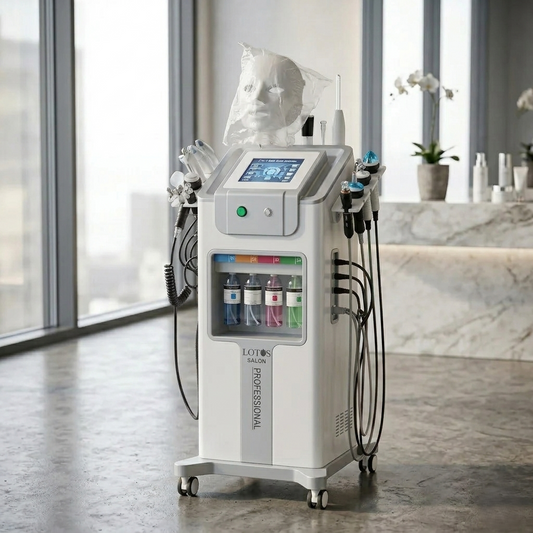 LOTUS 14-in-1 Hydra Facial Machine | Ultra-Premium Skin Rejuvenation System | Advanced Clinical Technology for Deep Cleansing, Lifting & Anti-Ageing