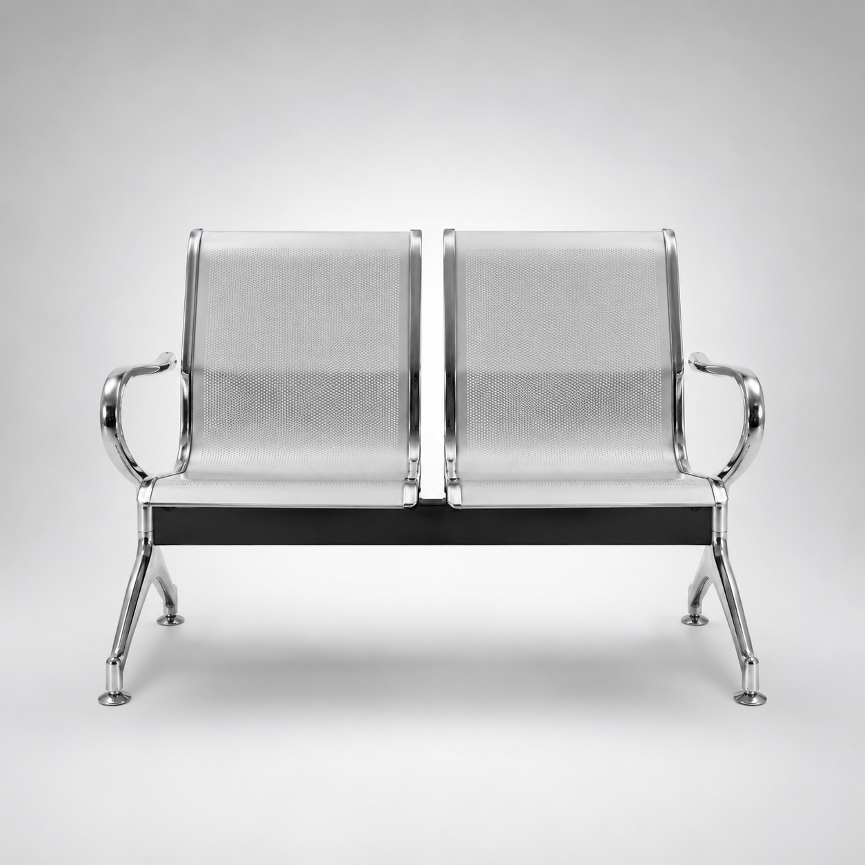 Seiko Metal Frame Bench Seating – Durable Link Chair for Waiting Areas, Reception & Public Spaces