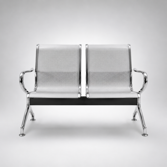 Seiko Metal Frame Bench Seating – Durable Link Chair for Waiting Areas, Reception & Public Spaces