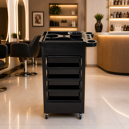 Lotus Portable Hair Salon Trolley for Spa, Lotus Household, and Barber Shop (Pack of 2 Pieces)