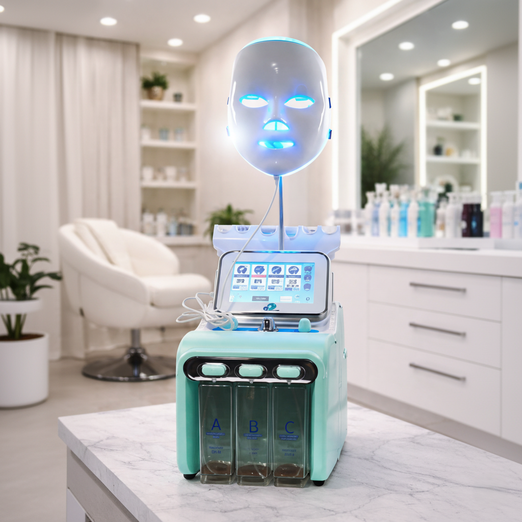LOTUS 7-in-1 Hydra Facial Machine | Professional Skin Rejuvenation System | Deep Cleansing, Hydration & Anti-Aging Device
