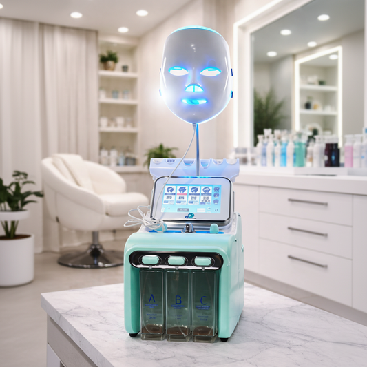 LOTUS 7-in-1 Hydra Facial Machine | Professional Skin Rejuvenation System | Deep Cleansing, Hydration & Anti-Aging Device
