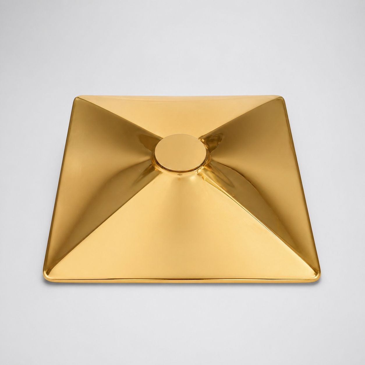 Lotus Salon Chair Base Plate Gold Lotus Hydraulic Square Metal Base Heavy Duty Stable Anti Slip Rust Resistant Premium Salon Furniture Base