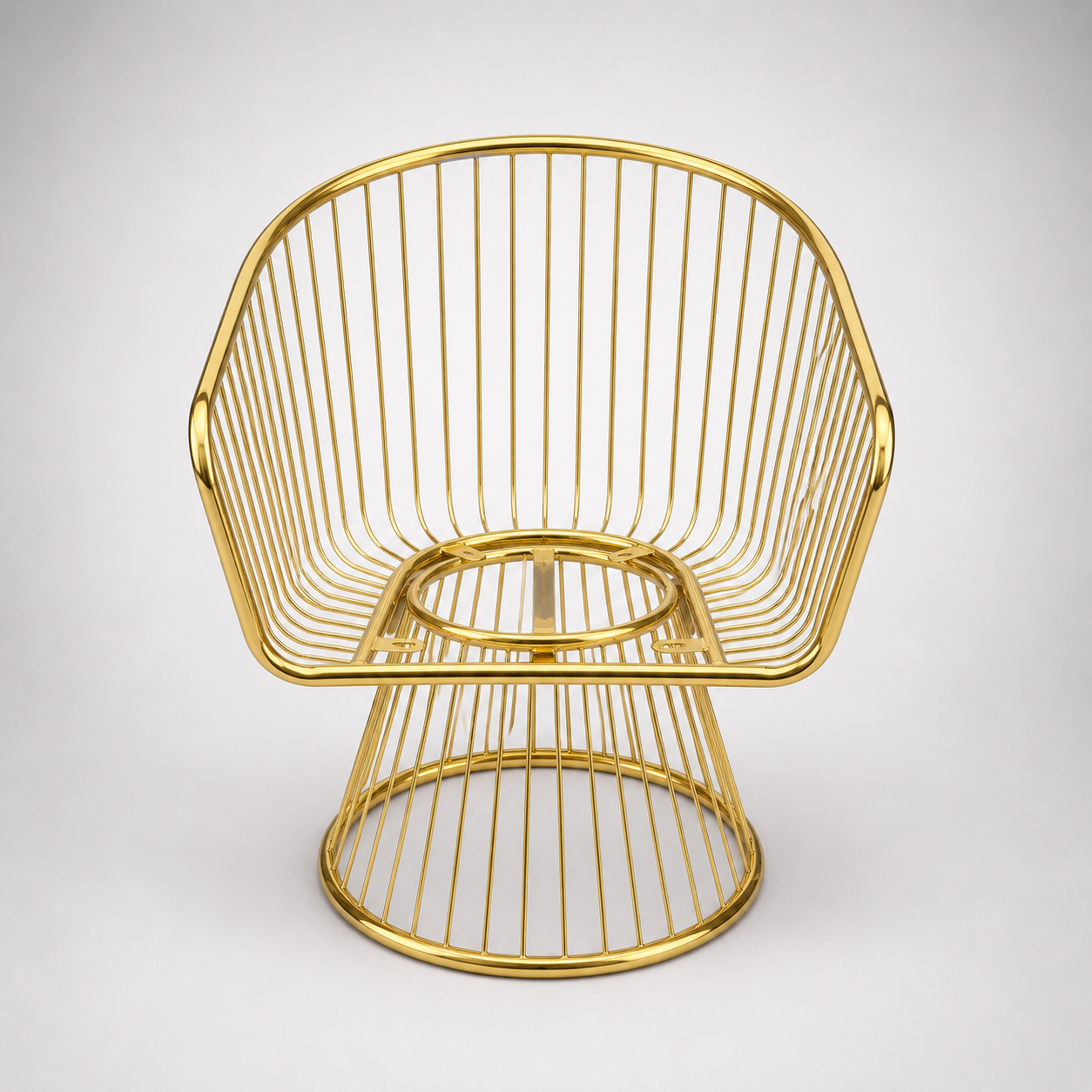 Metal Wire Chair Modern Accent Lounge Seating Durable Iron Frame Stylish Minimal Design for Home Café Office by Lotus (Pack of 10)