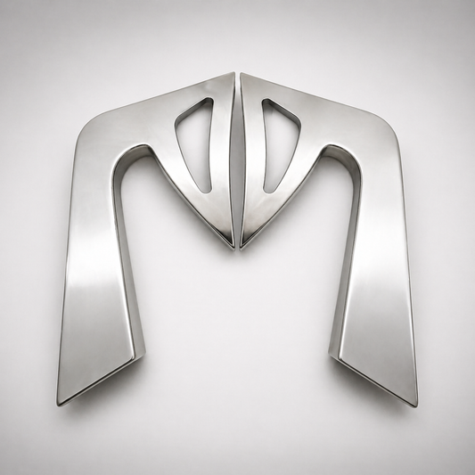 Salon Chair Handles Lotus Durable Stainless Steel Replacement Armrest Handles for Salon Chairs Heavy Duty Premium Quality (Pack of 15)