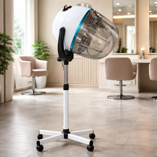 LOTUS Hooded Hair Steamer for Salon Professional Use with Adjustable Stand Transparent Hood Deep Conditioning Hair Spa Machine