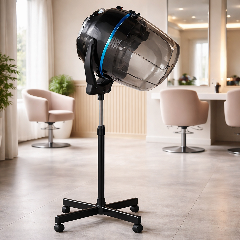 LOTUS Hooded Hair Steamer for Salon Professional Use with Adjustable Stand Transparent Hood Deep Conditioning Hair Spa Machine