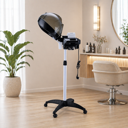 Professional Salon Hair Steamer Hood Dryer with Adjustable Stand | Deep Conditioning Hair Spa Machine (Pack of 2 Pieces)